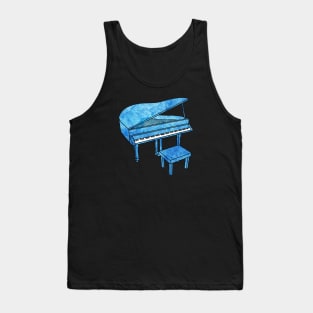 Blue Piano Tank Top